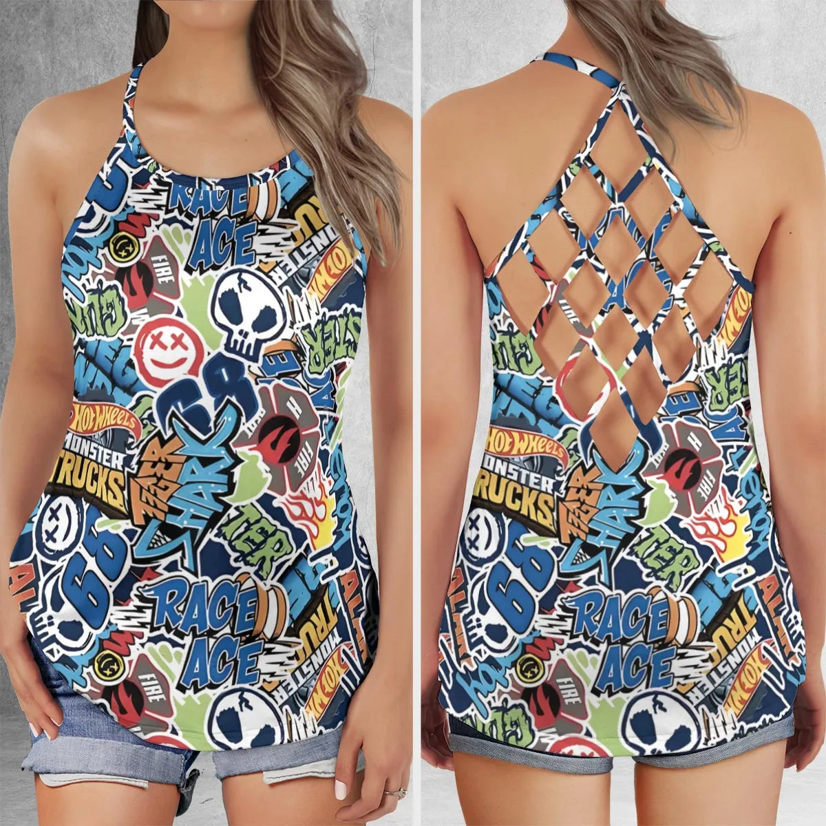 Criss Cross Tank Top - 6STGJBCG