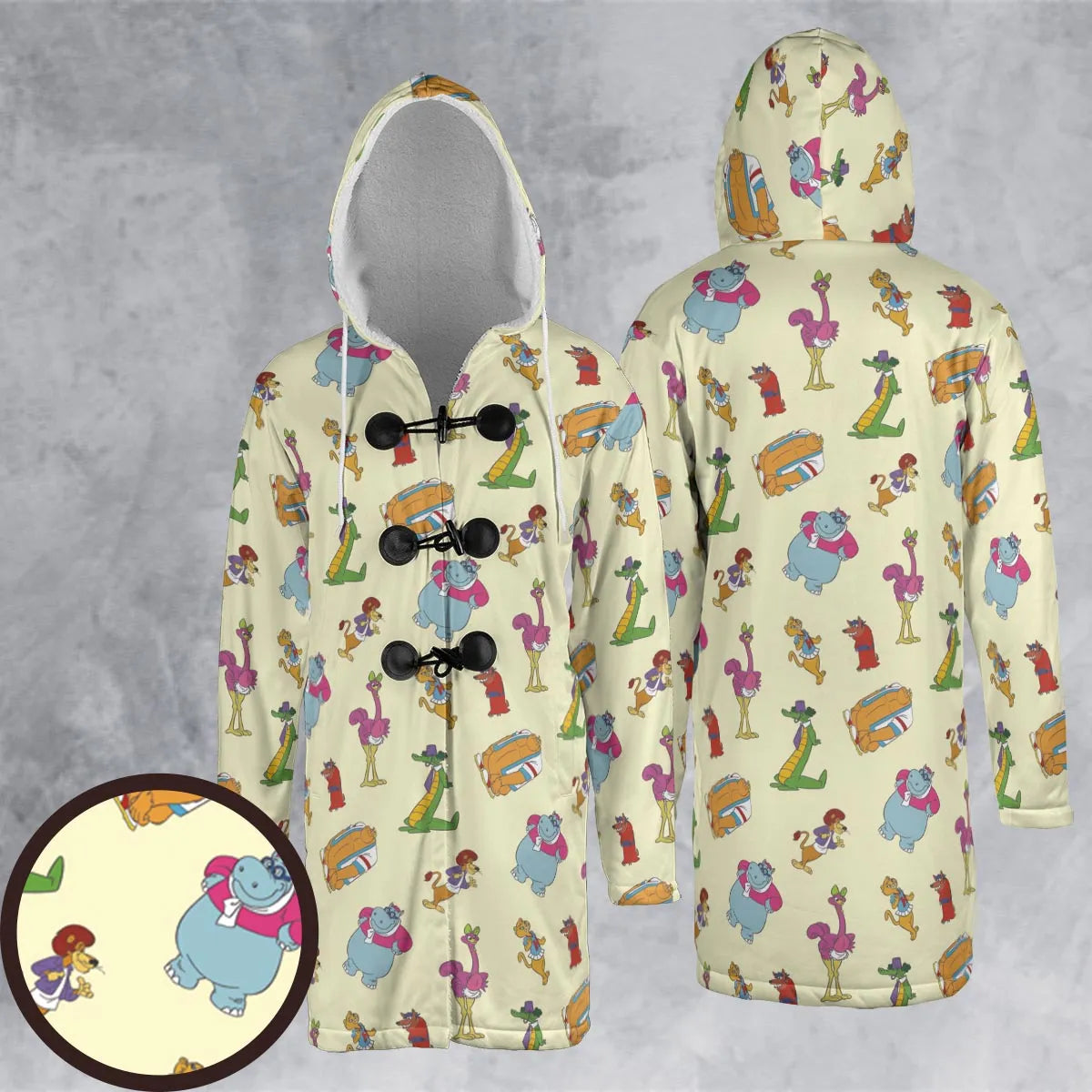Hooded Cloak Coat - 5BVK65KT