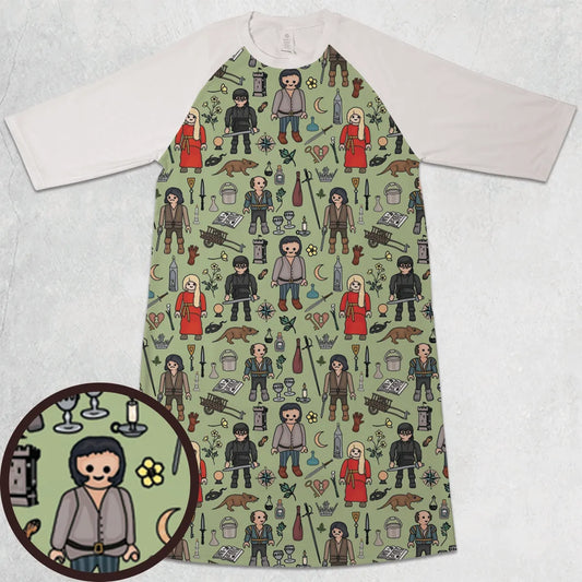 3/4 Sleeve Raglan Dress - XPGYE9AT