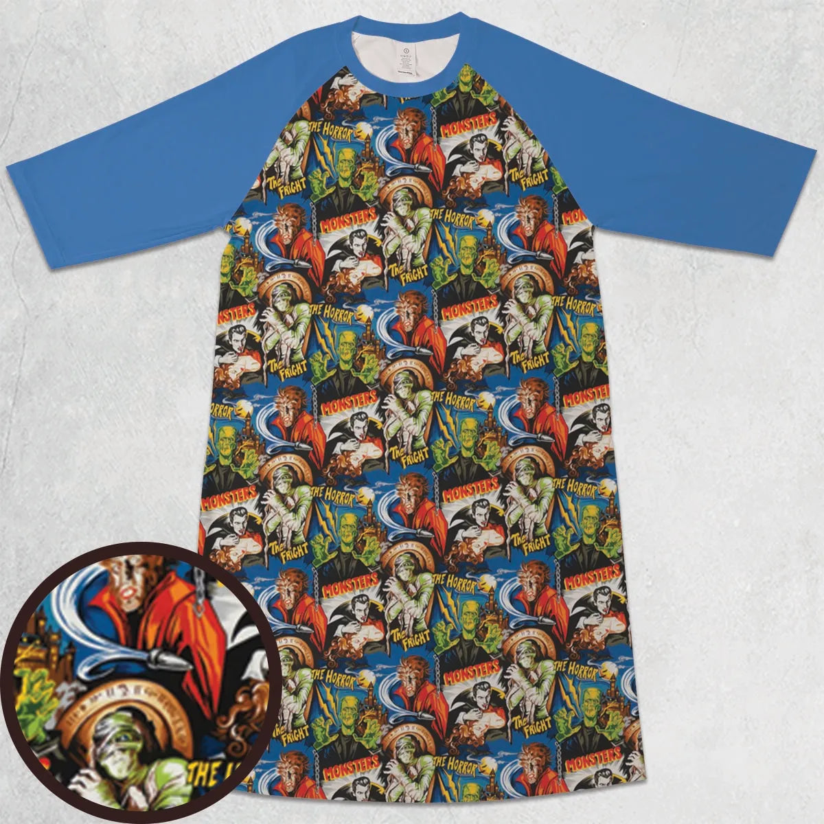 3/4 Sleeve Raglan Dress - K6ZDUX4R