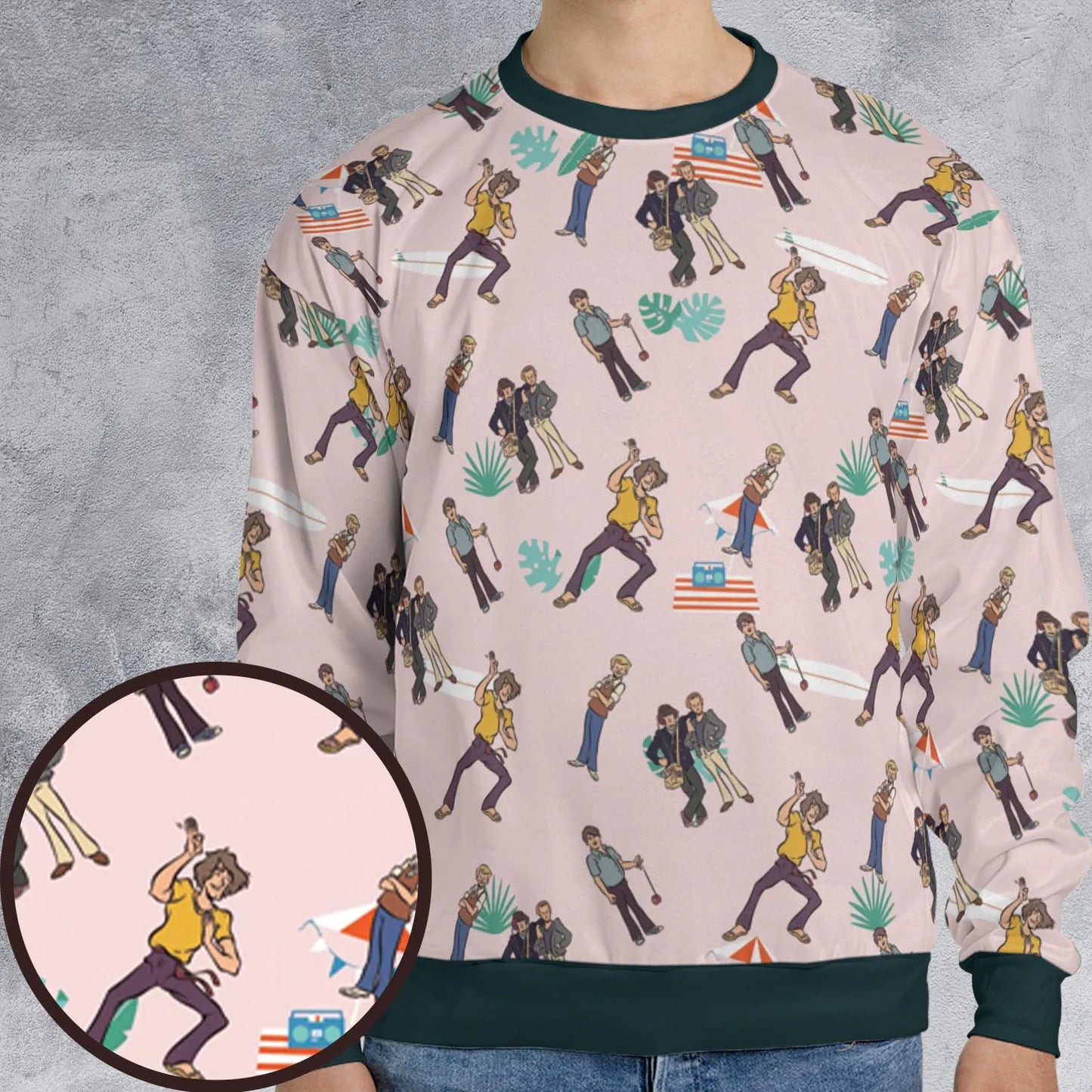 All-over Print Sweatshirt - V3JEUX44