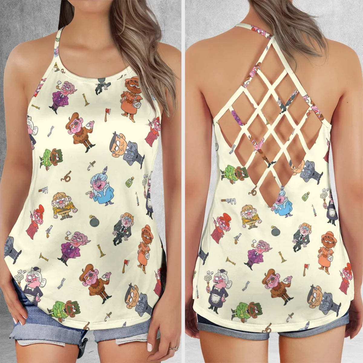 Criss Cross Tank Top - AT5YJ39B