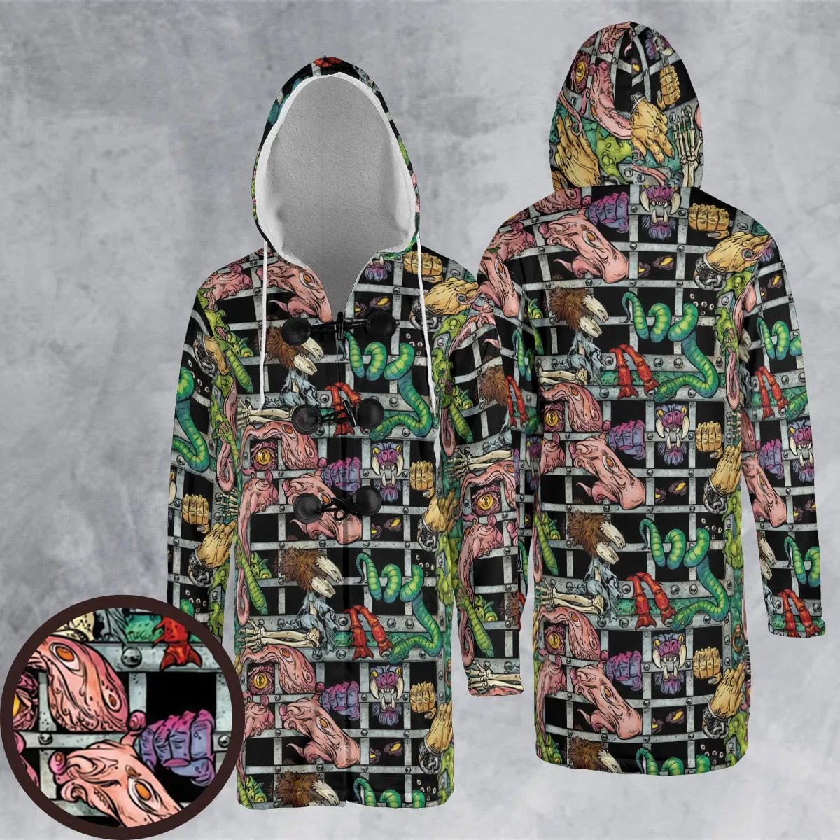 Hooded Cloak Coat - LS5XP1SD