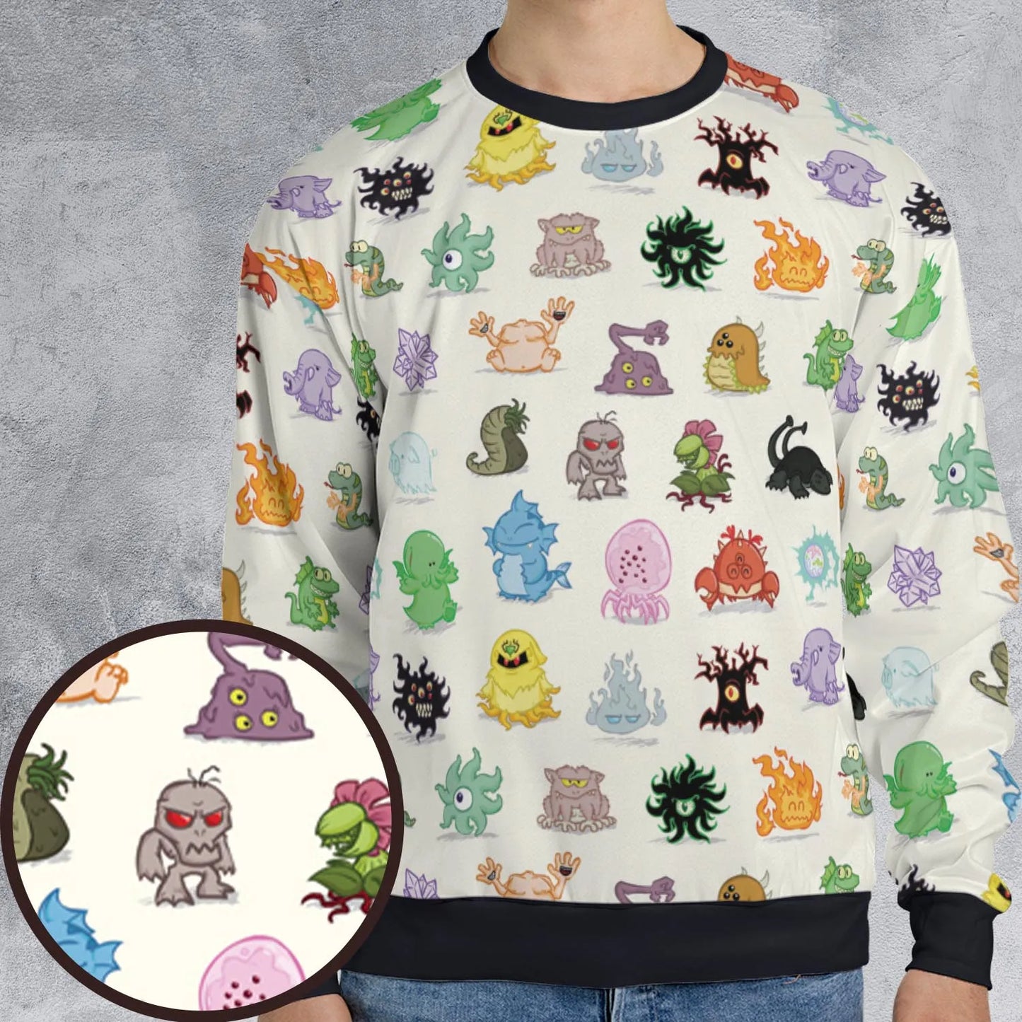 All-over Print Sweatshirt - CDFJGN57