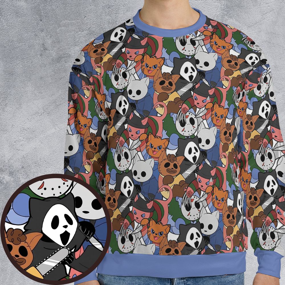 All-over Print Sweatshirt - FU48D8NR -  - 1