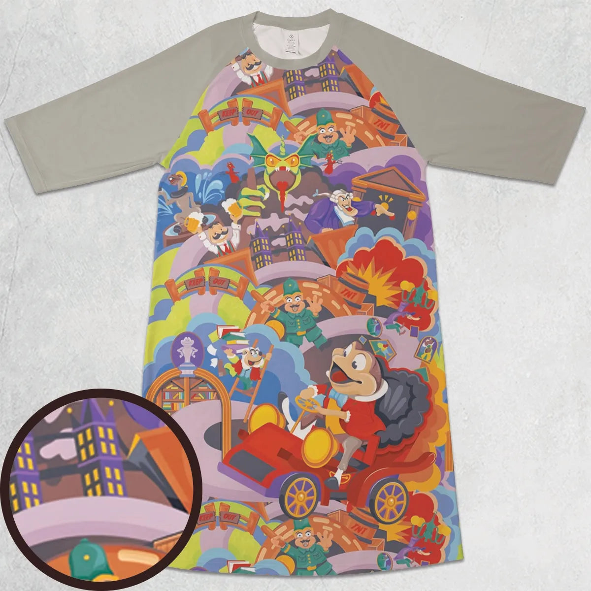 3/4 Sleeve Raglan Dress - S5XWF89S