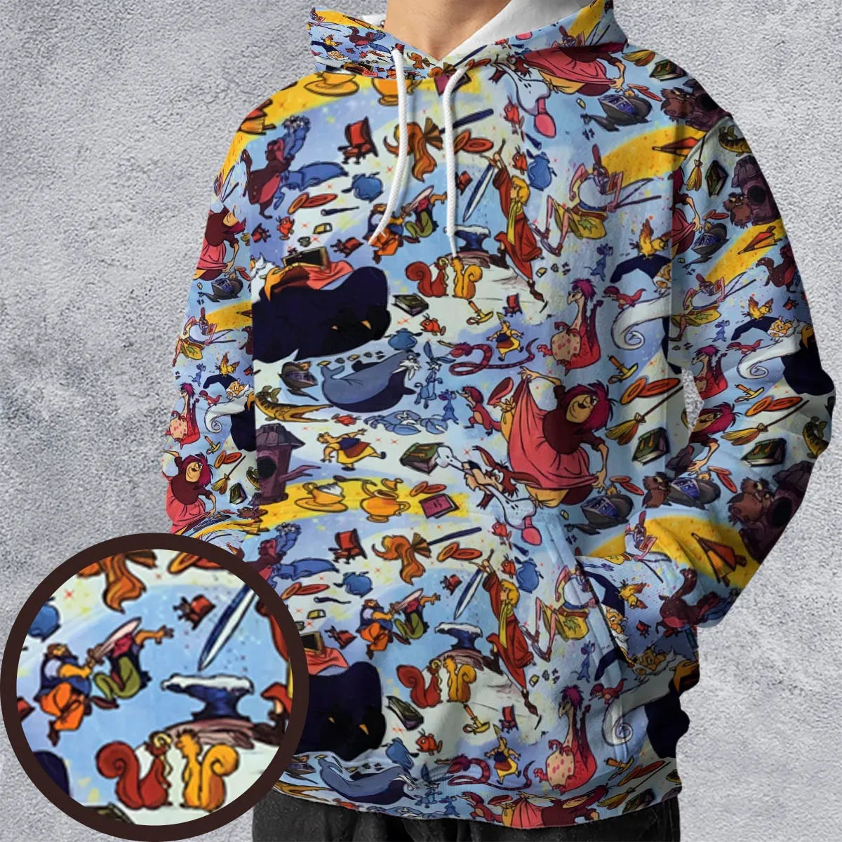 All-over Print Hoodie - YLJVE6Z4