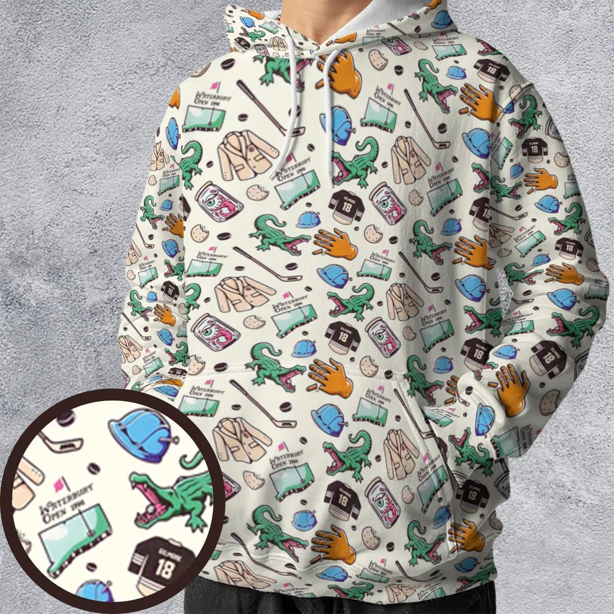 All-over Print Hoodie - 3C79SN3U