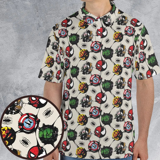 AOP Men/Women Polo Shirt - ZBN7UFTK