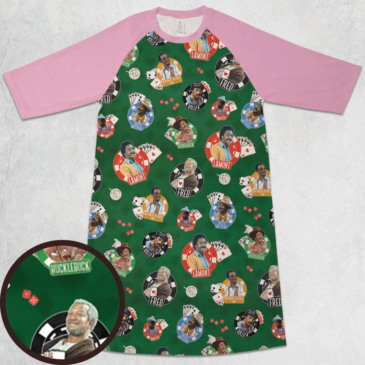 3/4 Sleeve Raglan Dress - WJSX1ZEK