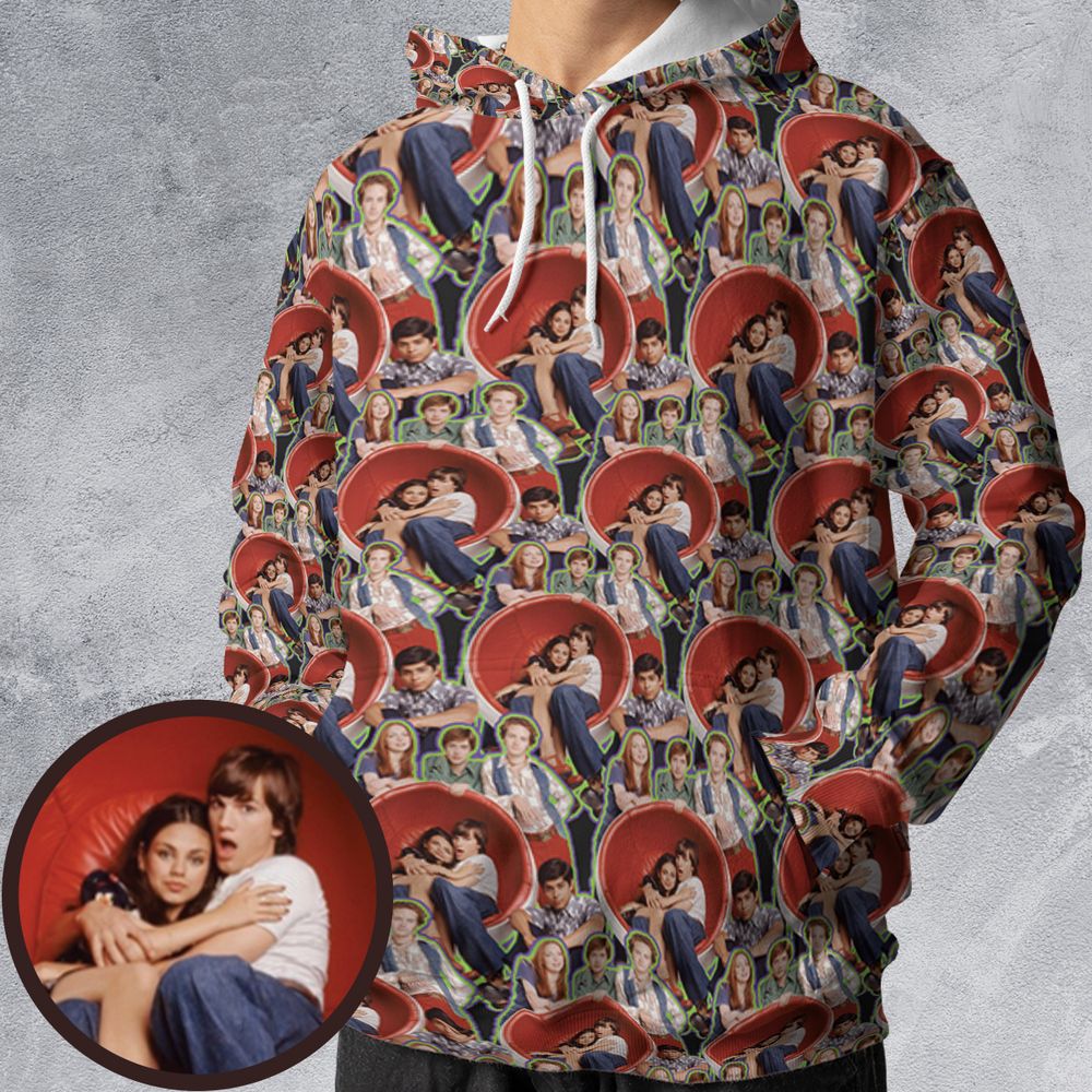 All-over Print Hoodie - 6SWCZ1M7 -  - 1