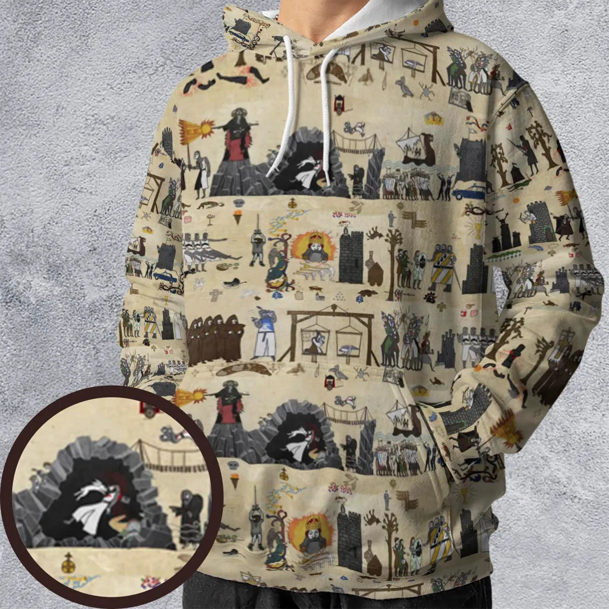All-over Print Hoodie - 89D683BE
