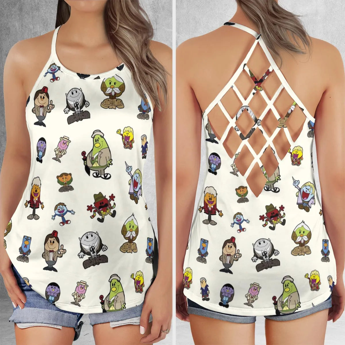 Criss Cross Tank Top - FTUE2C25