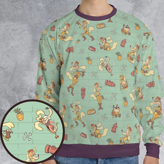 All-over Print Sweatshirt - KBBA2NVC