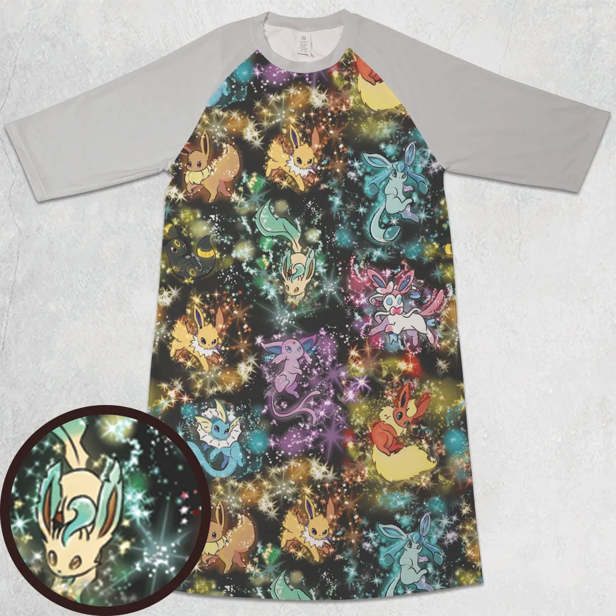 3/4 Sleeve Raglan Dress - ZLSLRY11