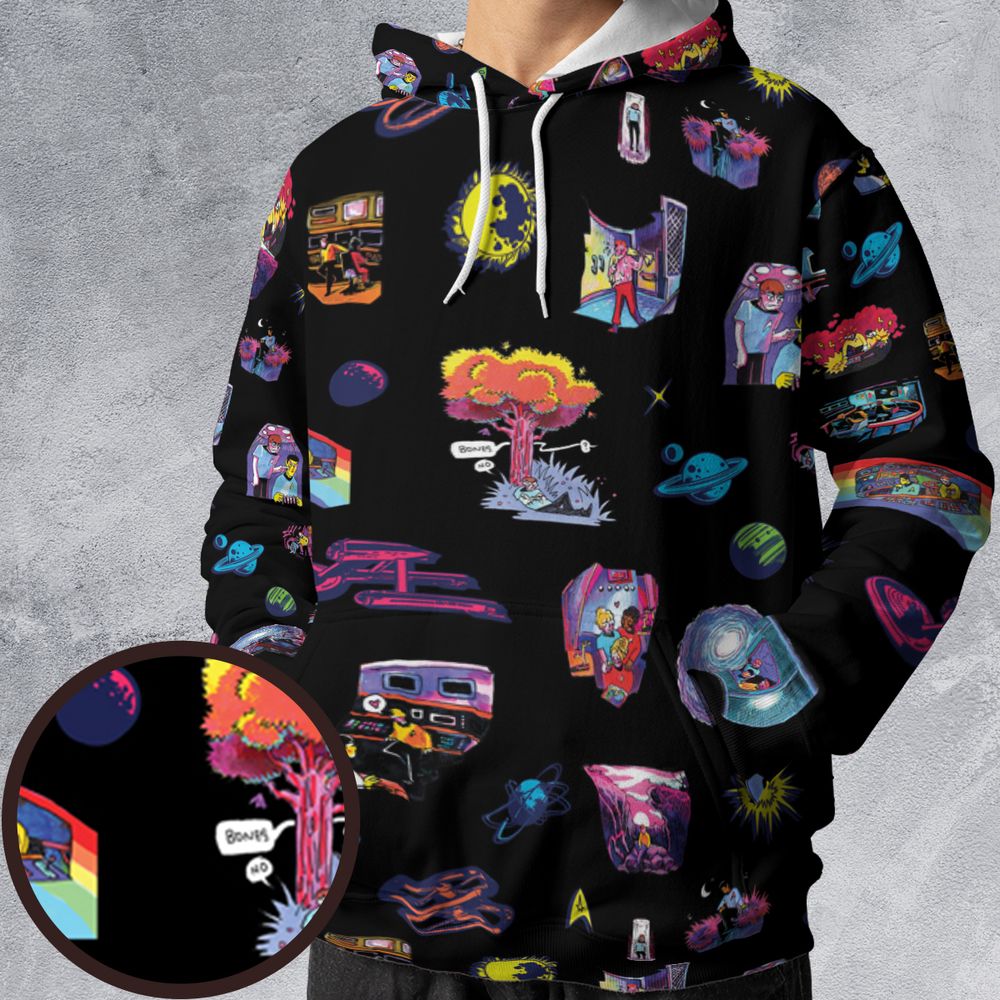 All-over Print Hoodie - S7872L11 -  - 1