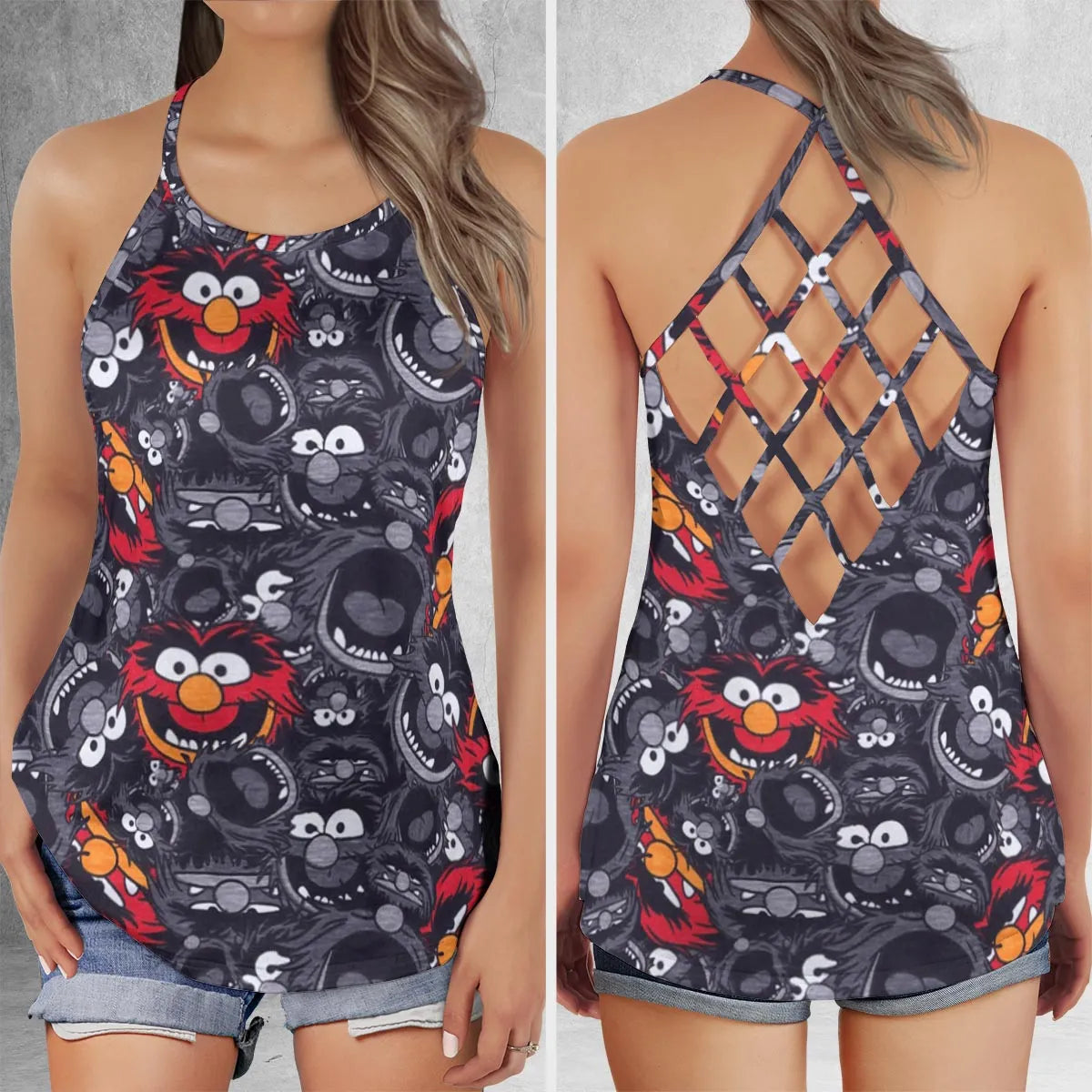 Criss Cross Tank Top - SJ8QB7WB