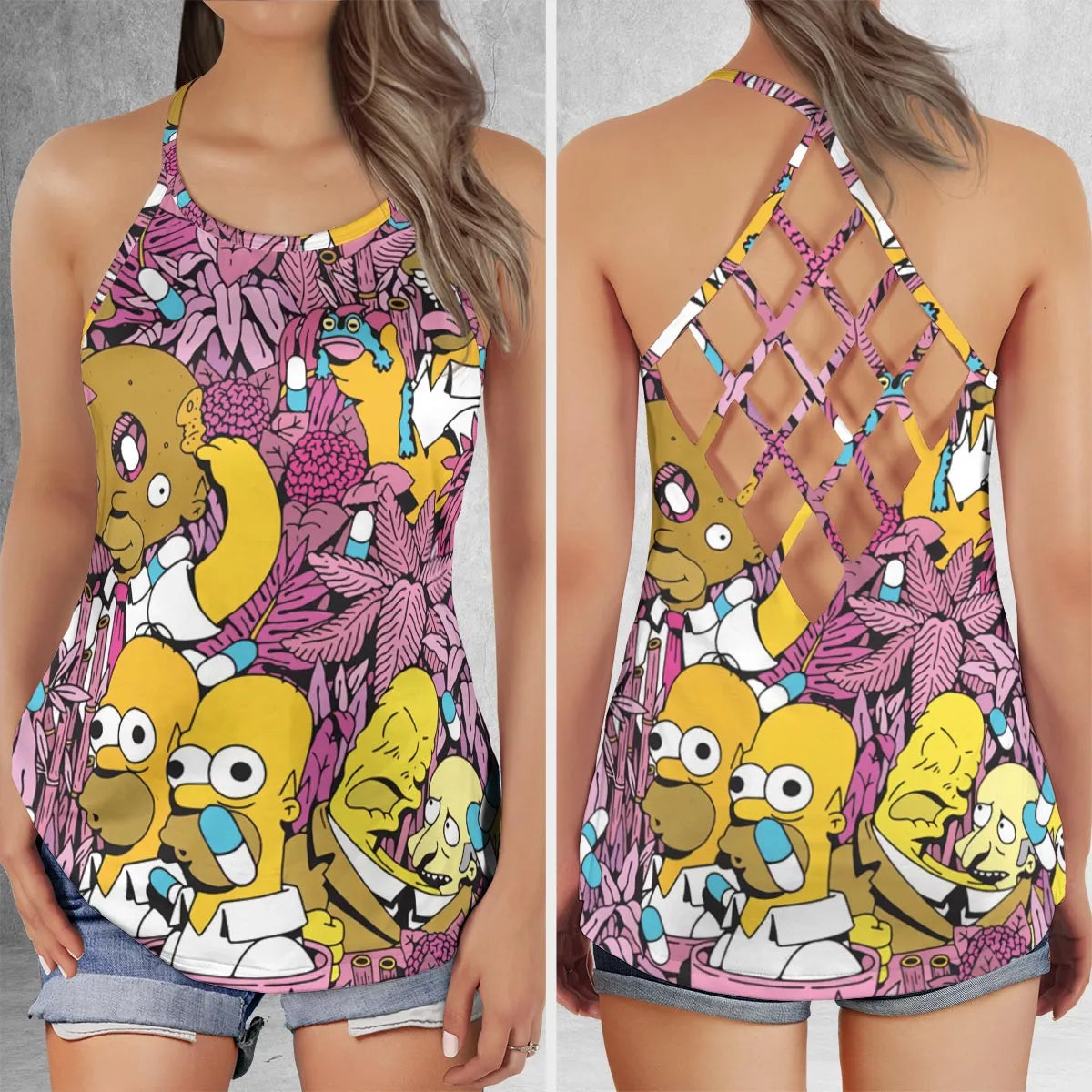Criss Cross Tank Top - M4W7HKLD