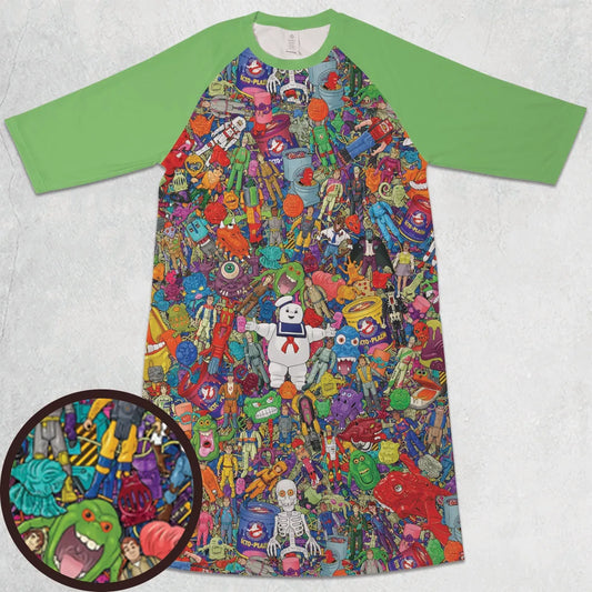 3/4 Sleeve Raglan Dress - DL8MKEKL
