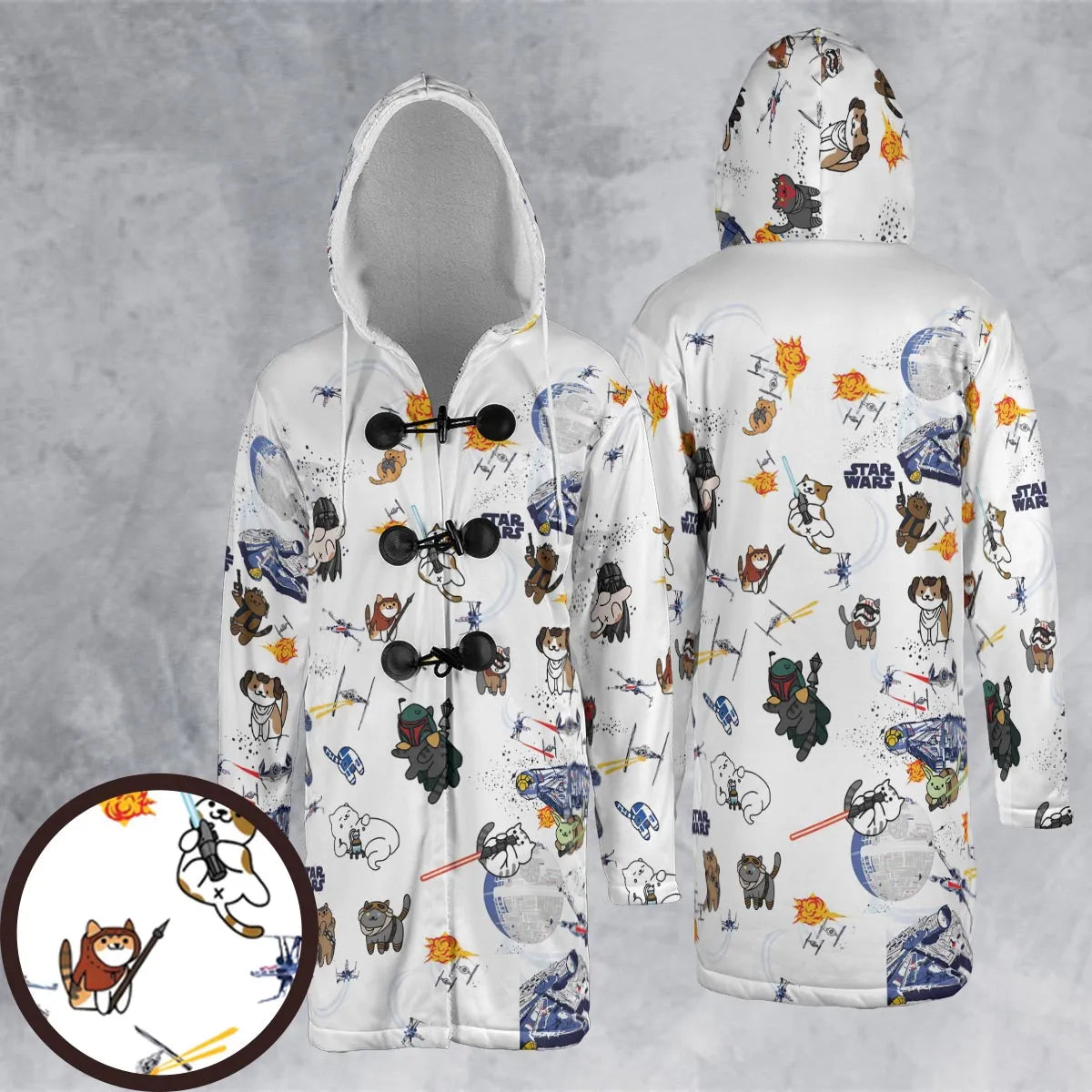Hooded Cloak Coat - L54AH4BQ