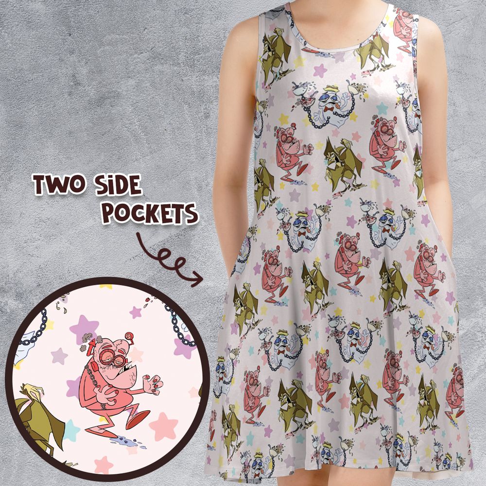 Sleeveless Dress - ZD41BU3J -  - 1