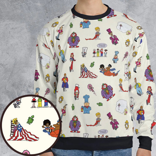 All-over Print Sweatshirt - 7QE6BM3K