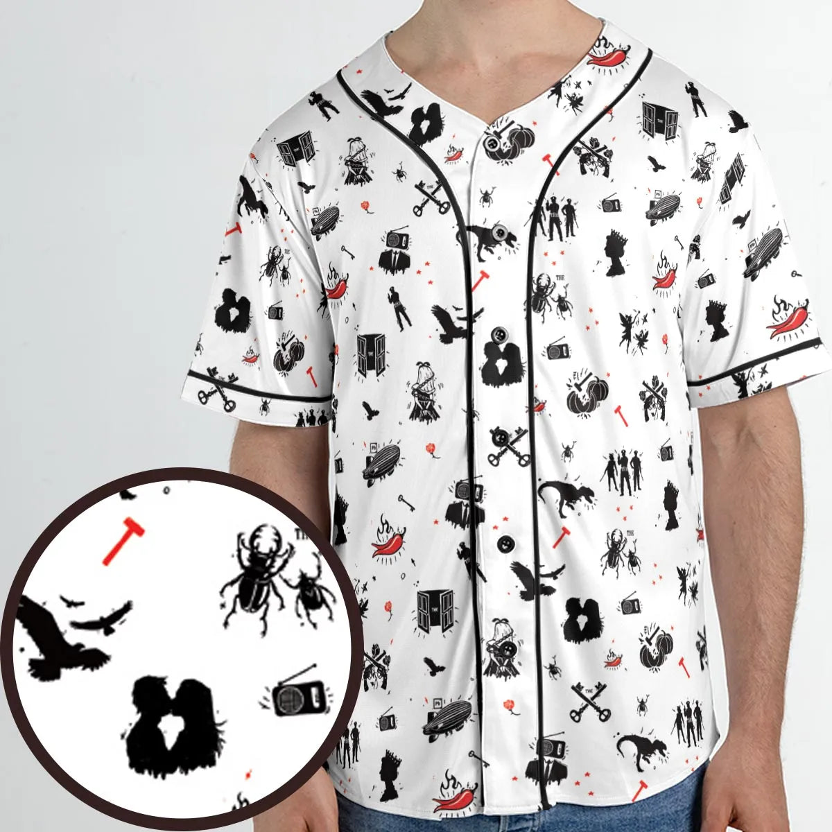 Unisex Baseball Jersey - CCACQQXY
