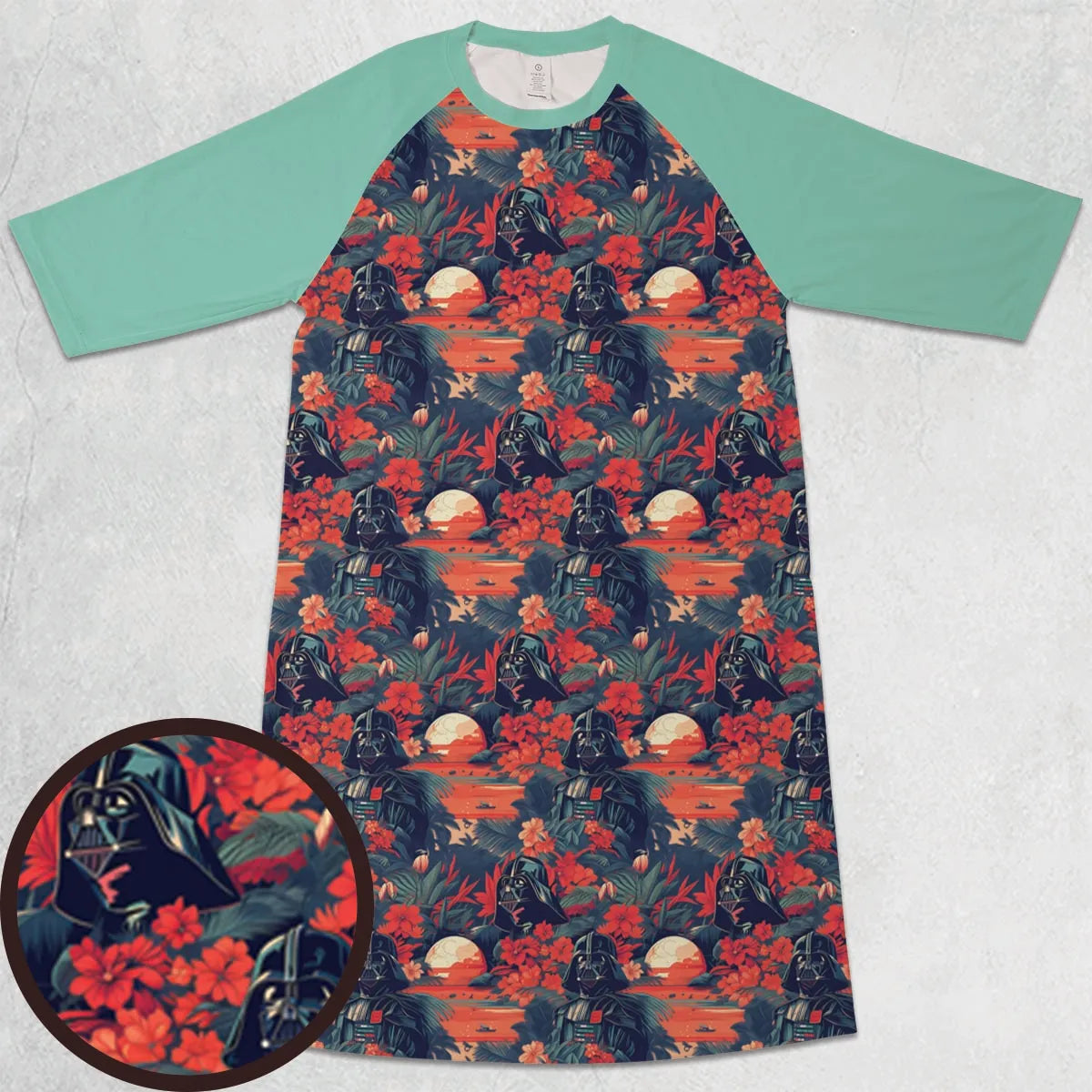 3/4 Sleeve Raglan Dress - CY1XC4X8