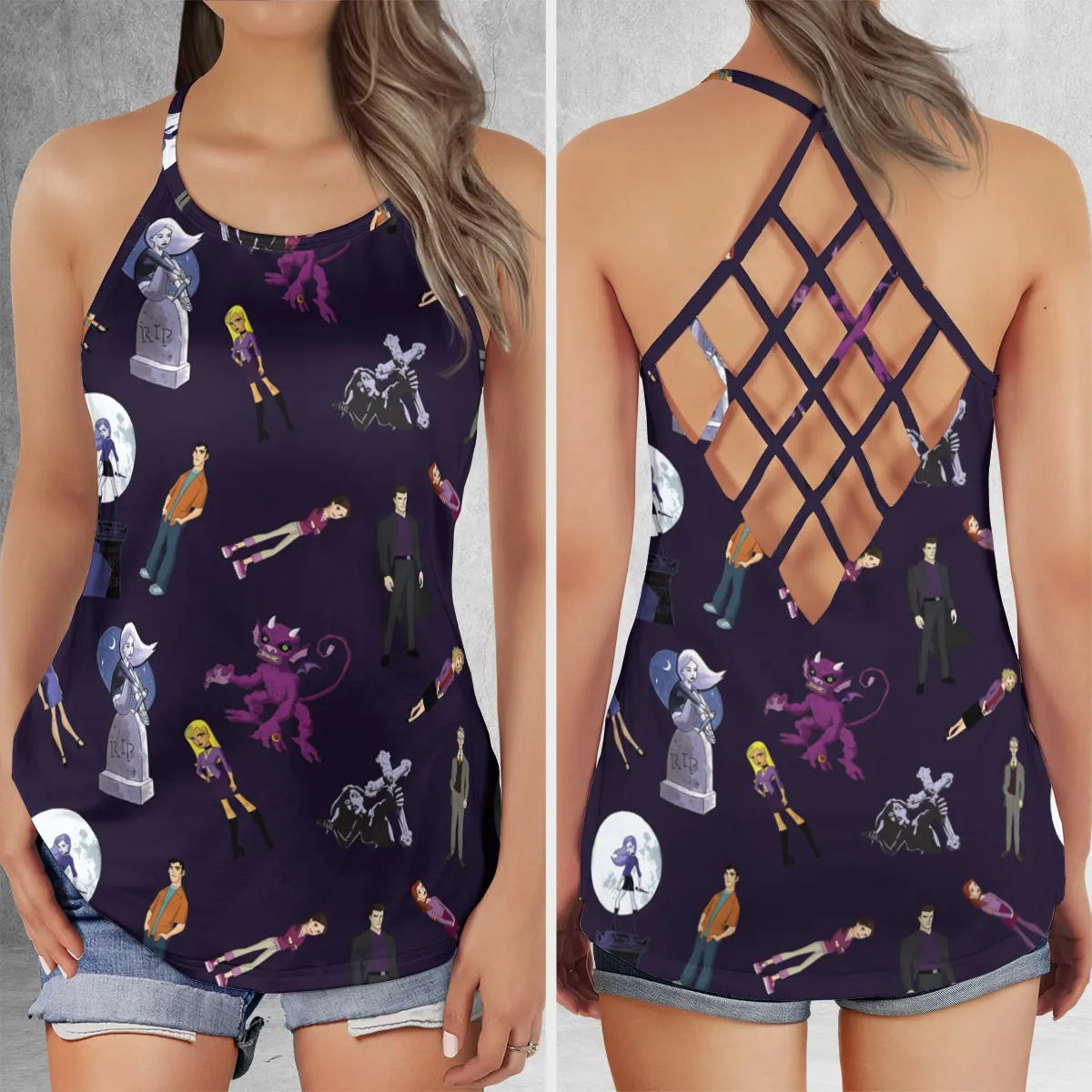 Criss Cross Tank Top - 2VPLSUGG