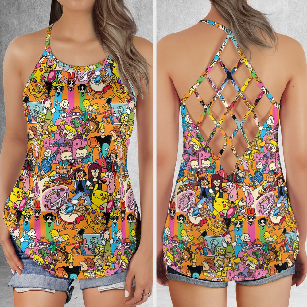 Criss Cross Tank Top - 4B9DKDVY -  - 1