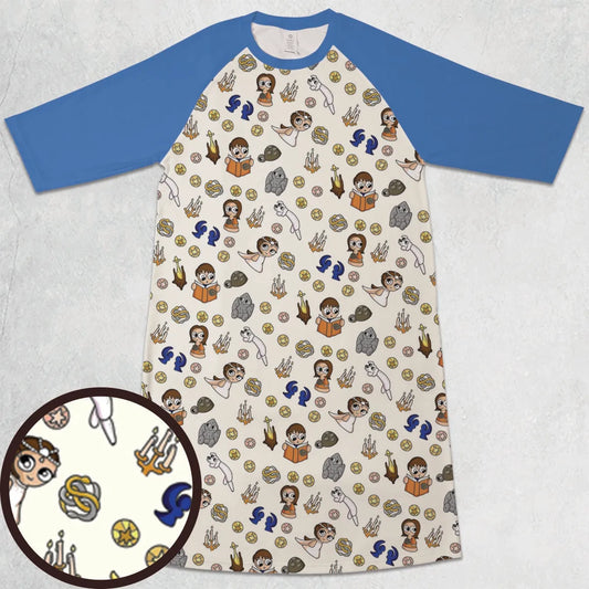 3/4 Sleeve Raglan Dress - 8R3UCZTV