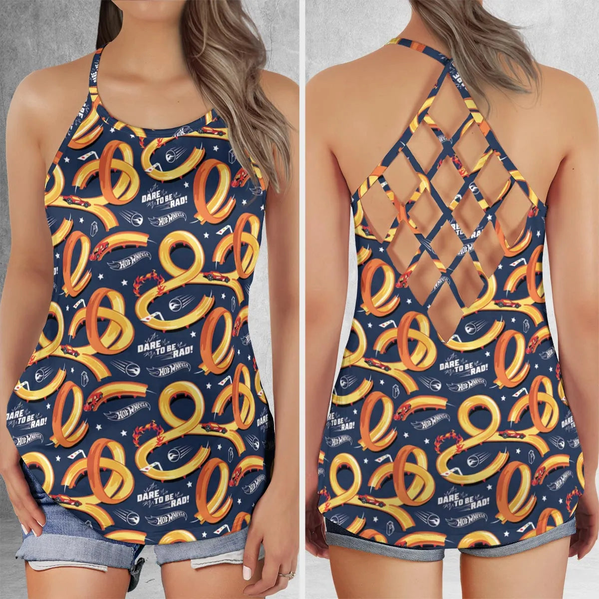 Criss Cross Tank Top - W7CKP2R6