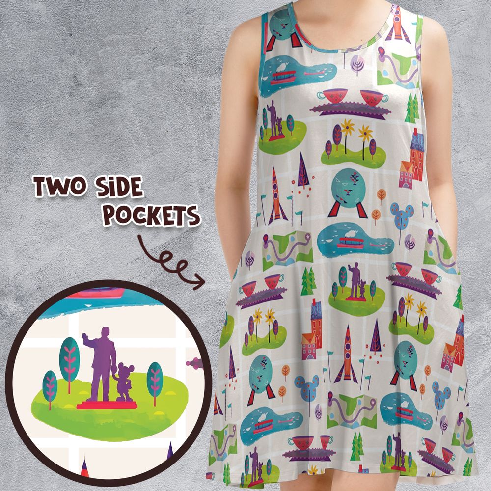 Sleeveless Dress - TKS1UG4H -  - 1
