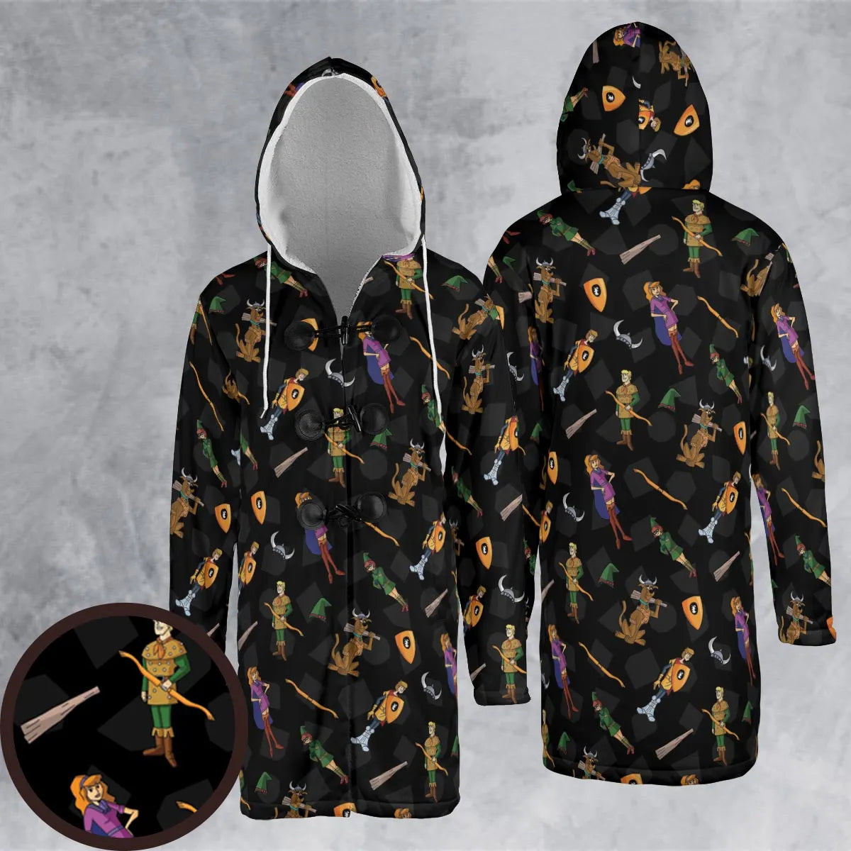 Hooded Cloak Coat - M5246BN9
