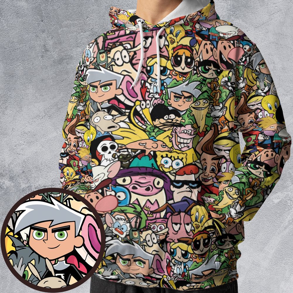 All-over Print Hoodie - V26LUS8T -  - 1