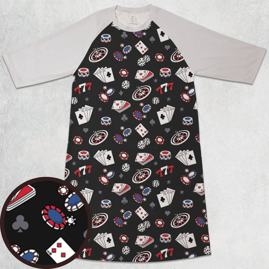 3/4 Sleeve Raglan Dress - 4DXJ3TYL