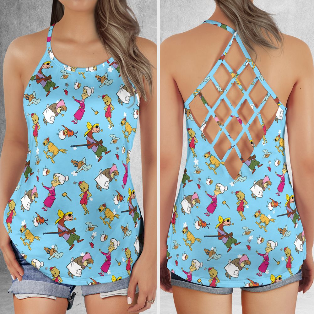Criss Cross Tank Top - WHTKWDRK -  - 1