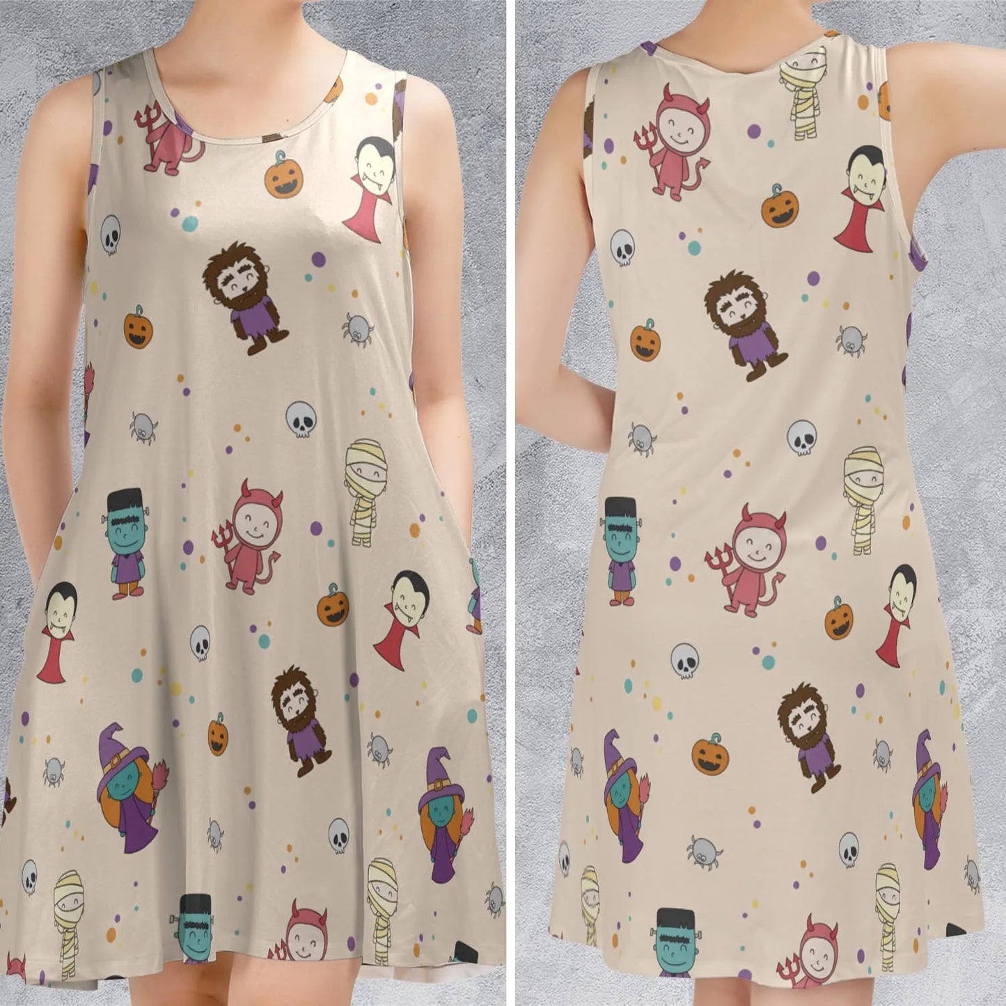 Sleeveless Dress - P1QTW3A5
