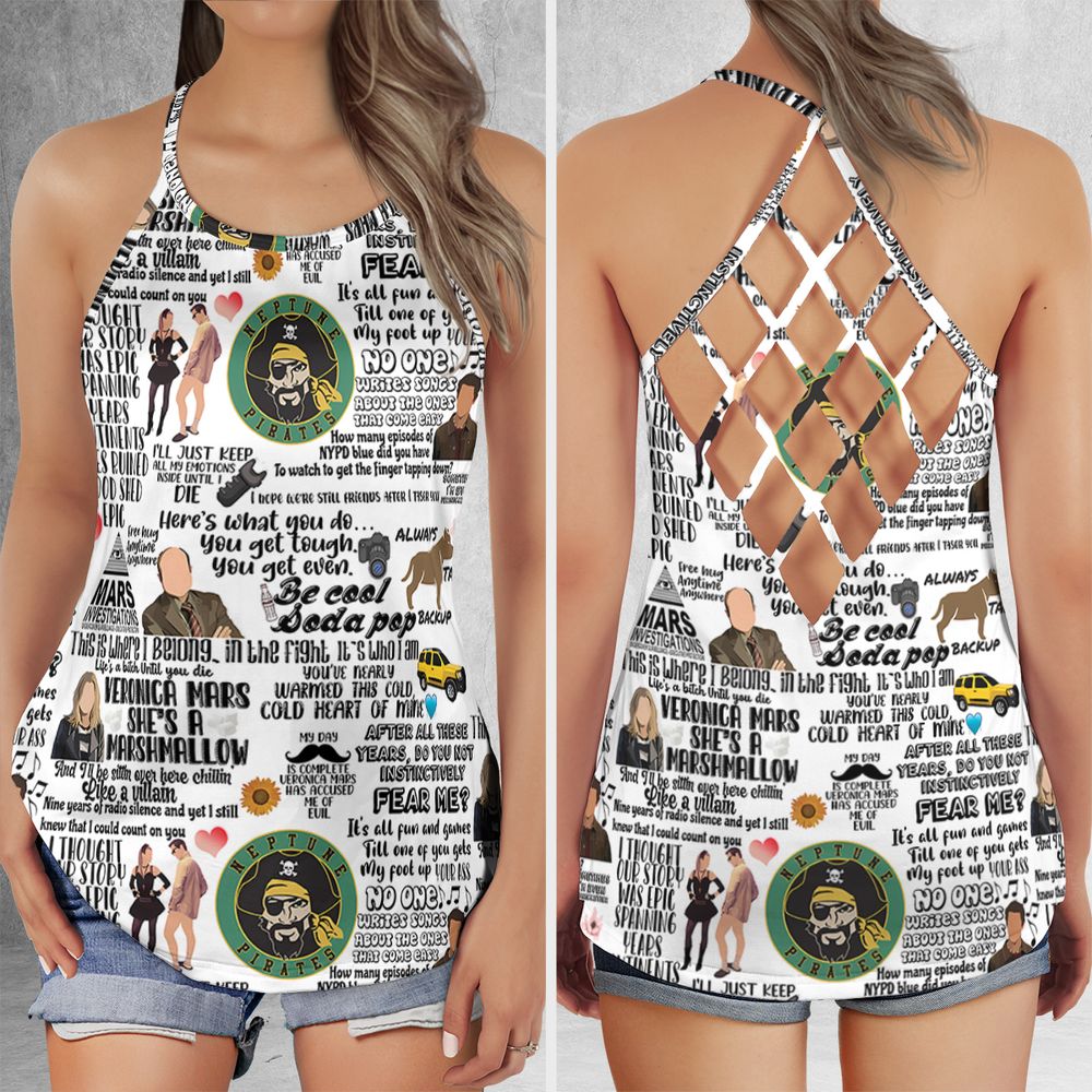 Criss Cross Tank Top - SA24BF5F -  - 1