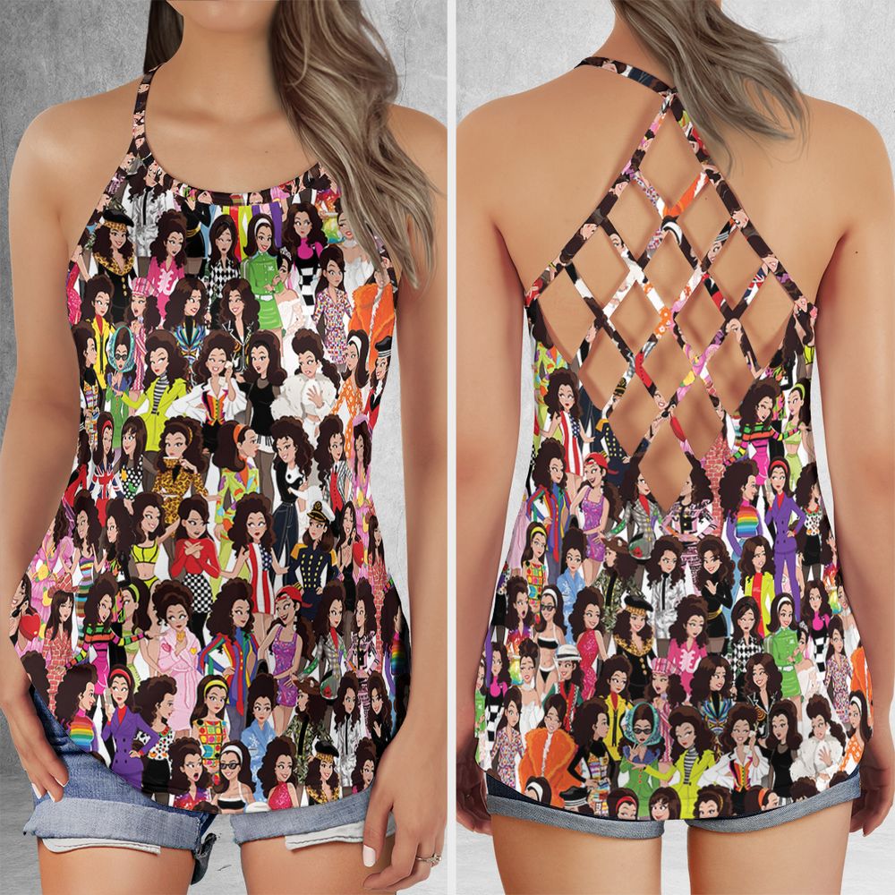 Criss Cross Tank Top - STUM2S3M -  - 1