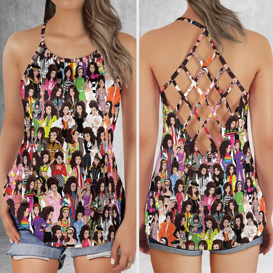 Criss Cross Tank Top - STUM2S3M -  - 1