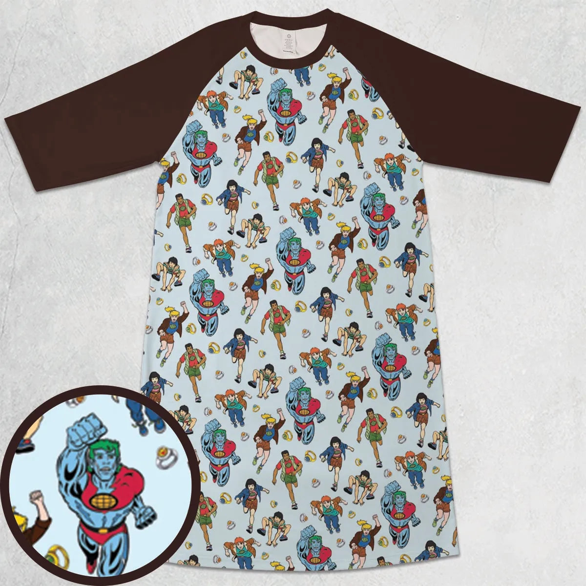 3/4 Sleeve Raglan Dress - MHT31HJ2