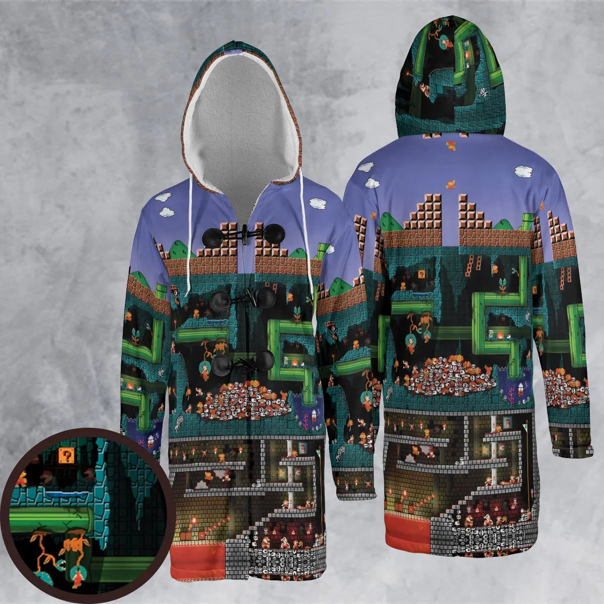Hooded Cloak Coat - ZJXLE3NC