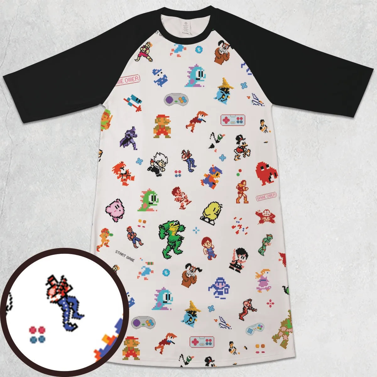 3/4 Sleeve Raglan Dress - ELRRKD4U
