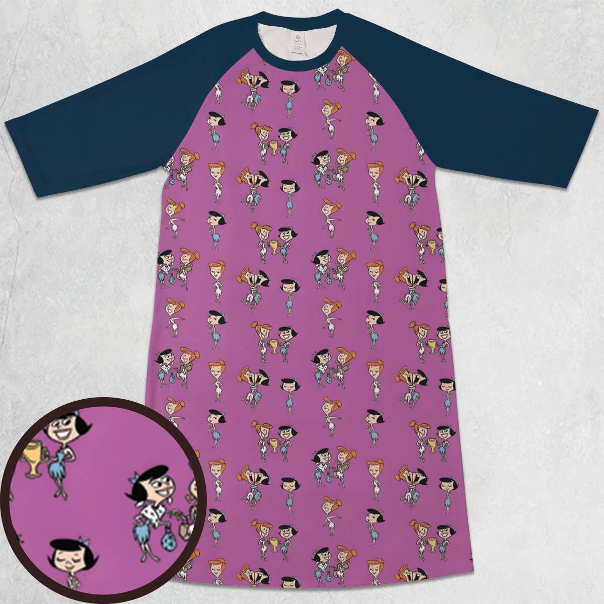 3/4 Sleeve Raglan Dress - RDW7KJF4