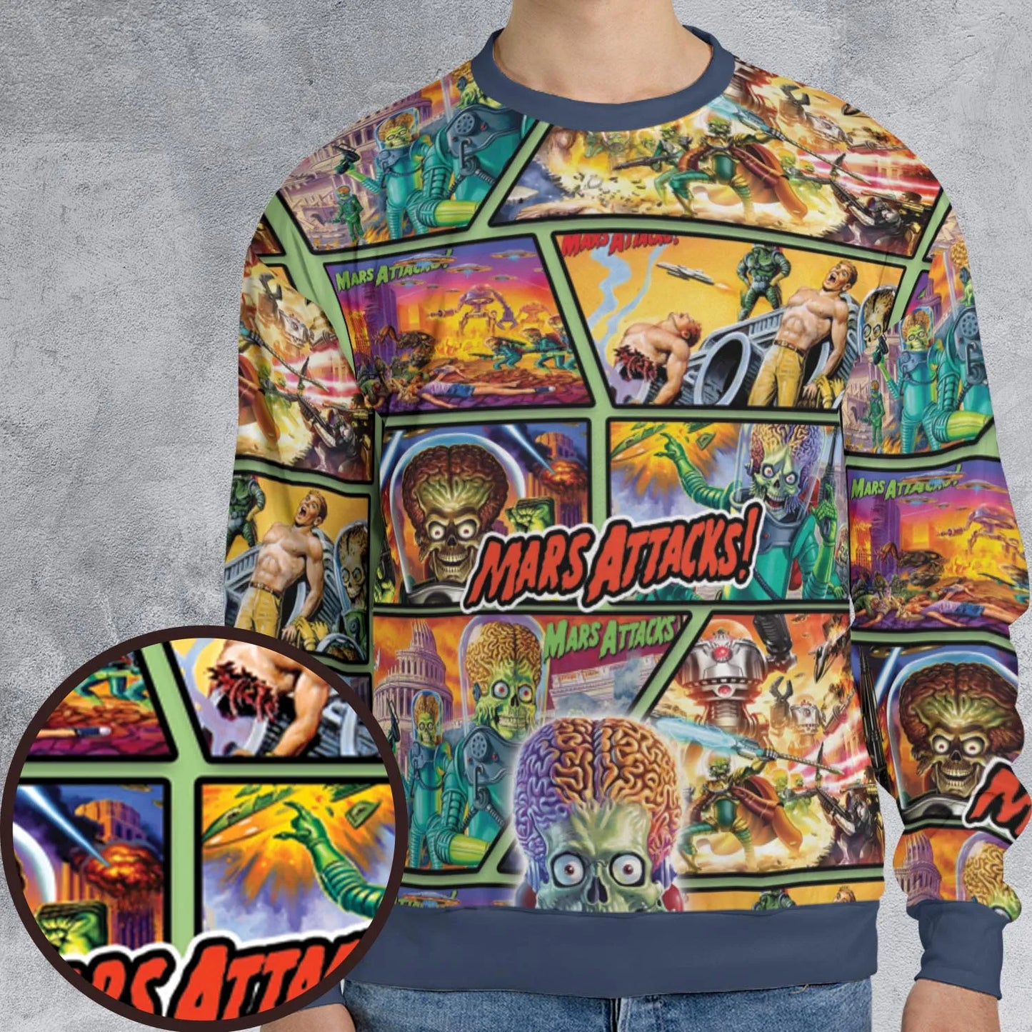 All-over Print Sweatshirt - BARKRAEP