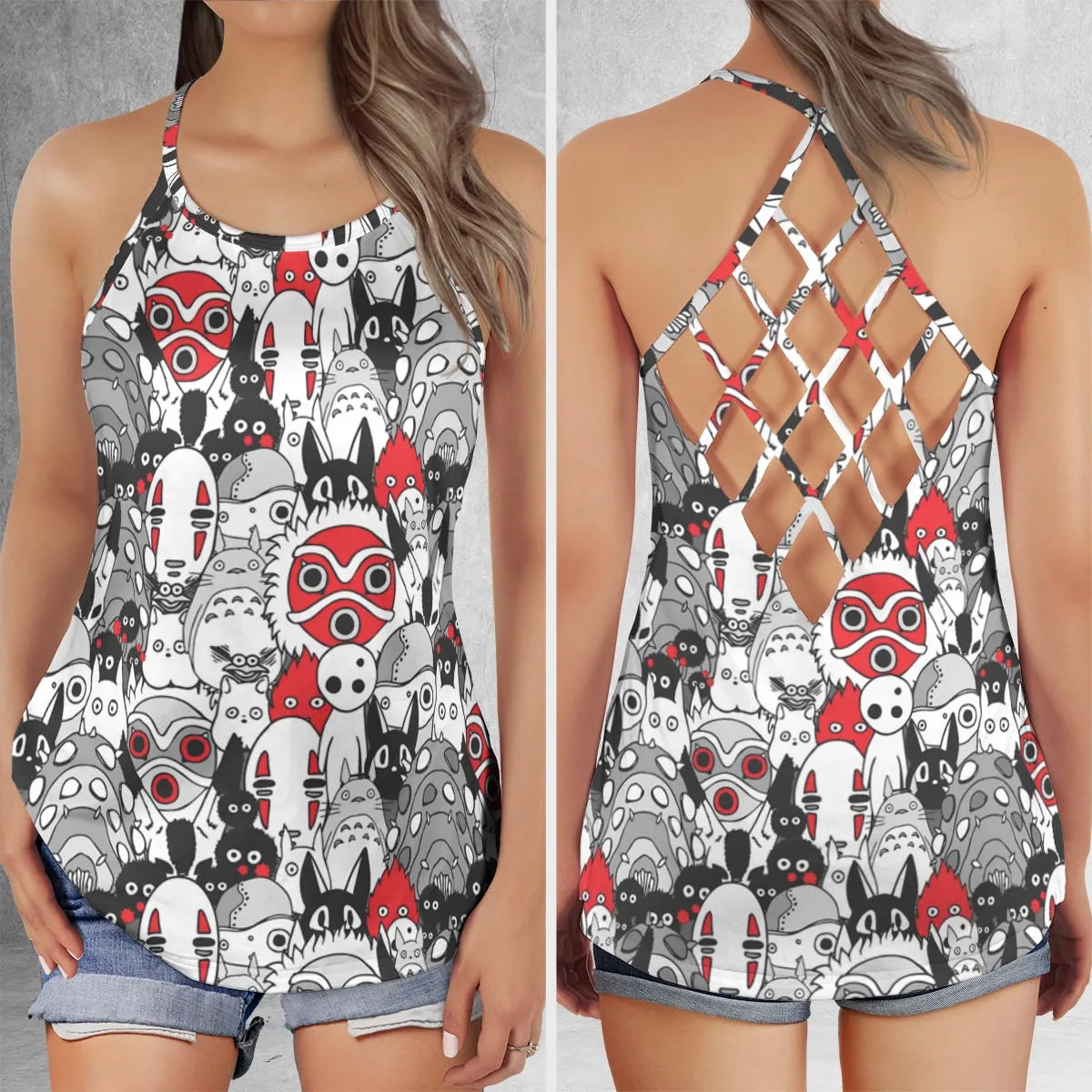 Criss Cross Tank Top - UU5E5ZHC