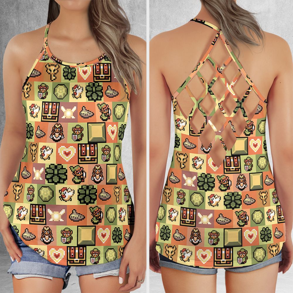 Criss Cross Tank Top - 4HY1PQLJ -  - 1