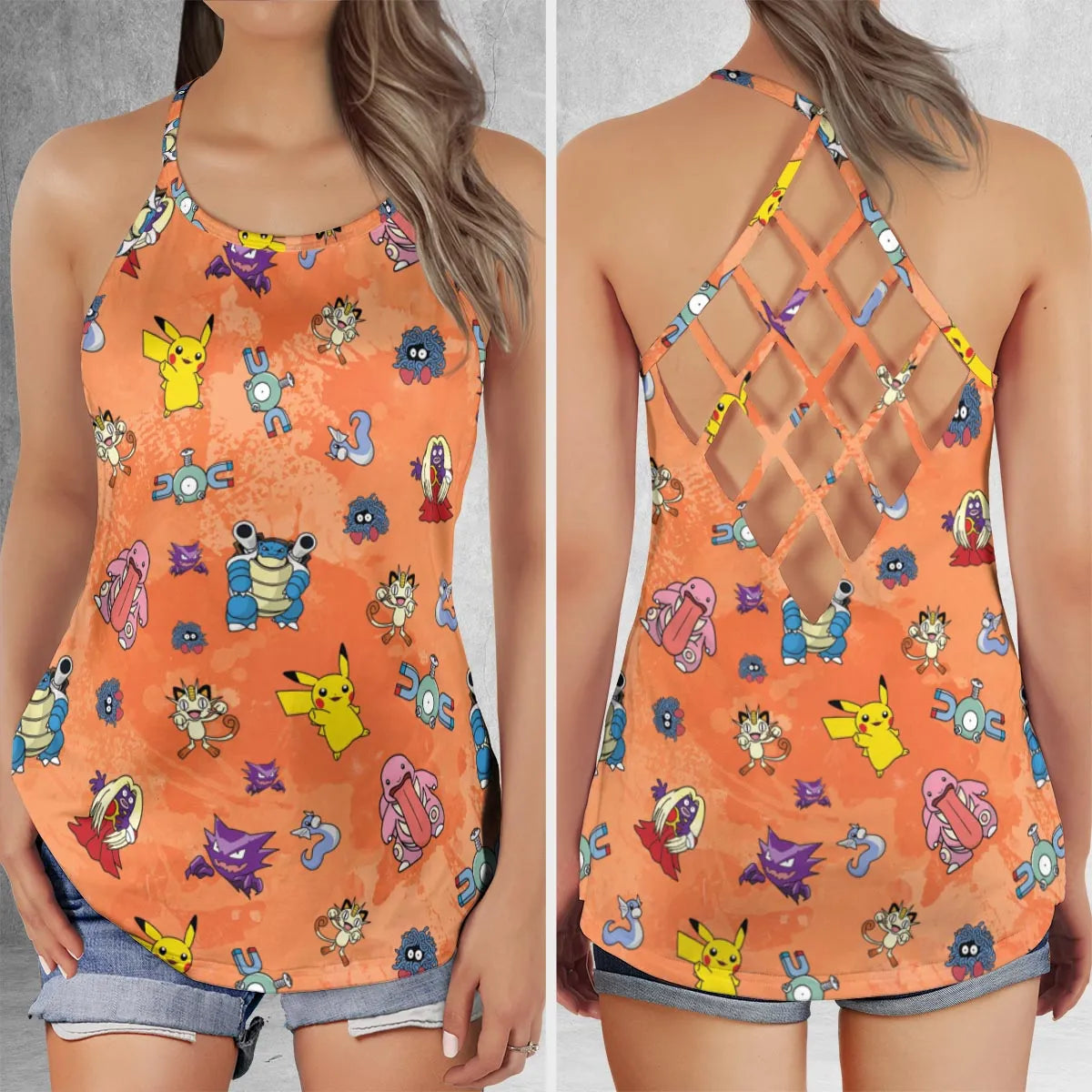 Criss Cross Tank Top - RRVGD7X3