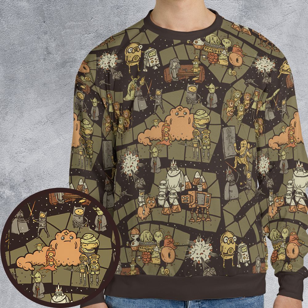 All-over Print Sweatshirt - CW627BXU -  - 1